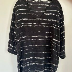 Vince Black and White Boxy Tunic